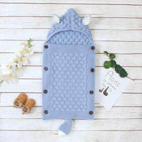 Knitted Baby Sleeping Bag – Livia-Blue-State of Style