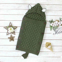 Knitted Baby Sleeping Bag – Livia-Green-State of Style