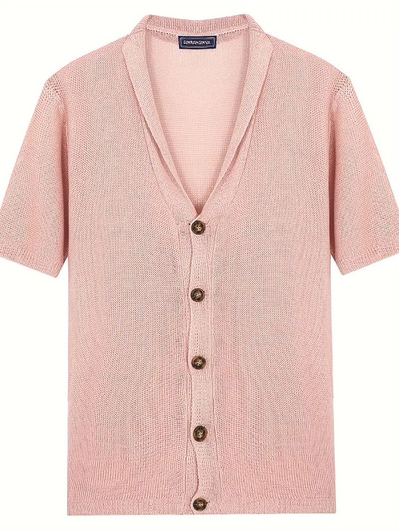KNITTED BUTTONED SHIRT | COSY & STYLISH-Black-Triple extra large-State of Style