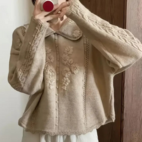 Knitted Flower Sweater for Women - Emma-State of Style