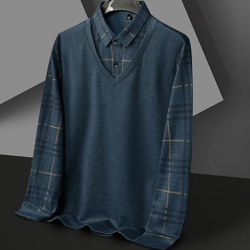 Knitted Men's Jumper with Print - Noah-S-State of Style