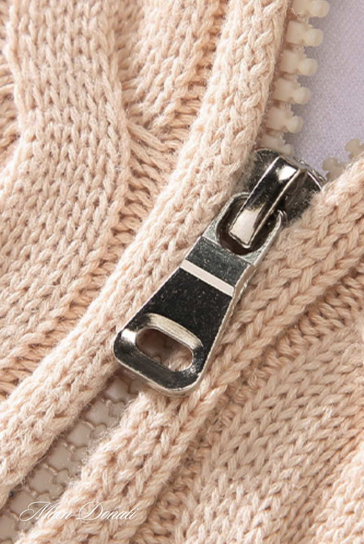 Knitted Men's Sweater - Ethan-Apricot-S-State of Style