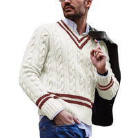 Knitted Men's Sweater - Noah-Beige-S-State of Style