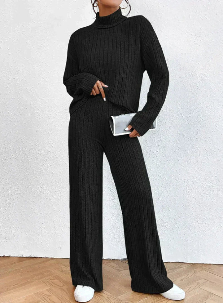 Knitted Outfit for Women - Emma-Black-S-State of Style