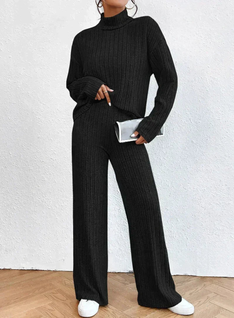 Knitted Outfit for Women - Emma-Black-S-State of Style