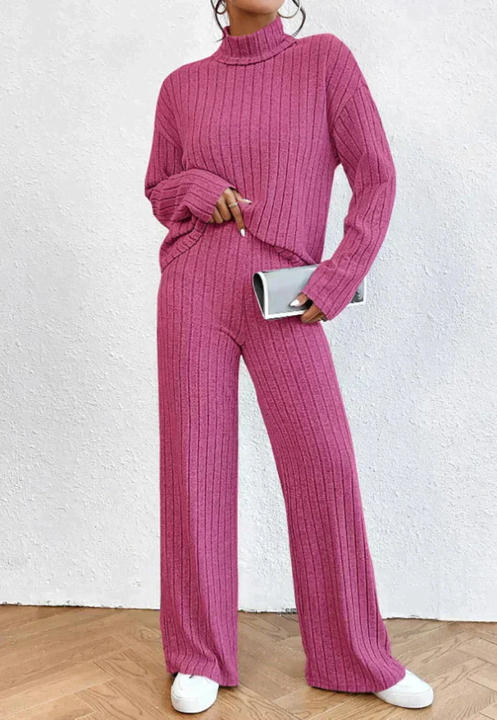 Knitted Outfit for Women - Emma-Pink-S-State of Style