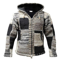 Knitted Patchwork Vest for Men - Luca-Black-S-State of Style