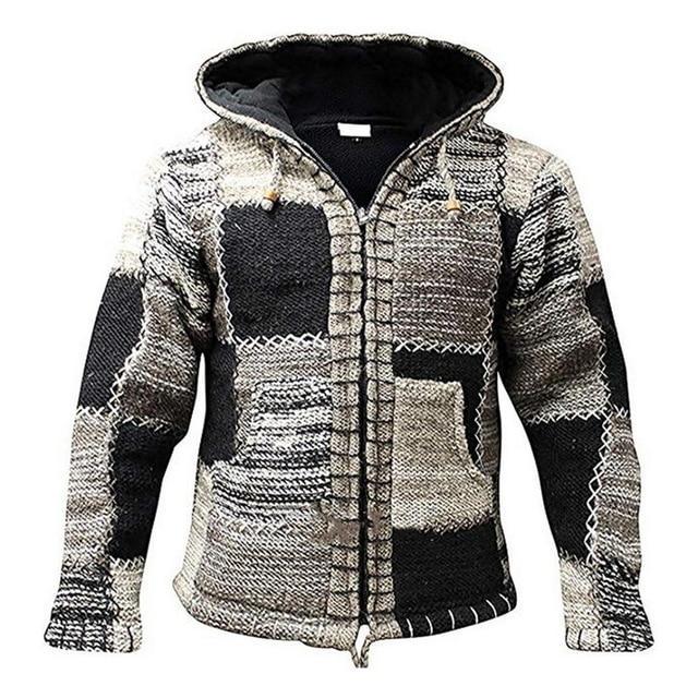 Knitted Patchwork Vest for Men - Luca-Black-S-State of Style
