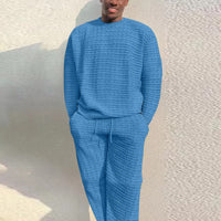 Knitted Summer Jumper for Men – Dax-Blue-S-State of Style