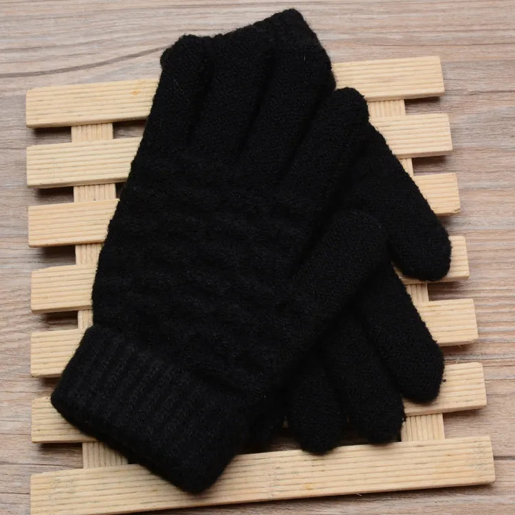 Knitted Touchscreen Gloves for Women - Amara-Black-State of Style