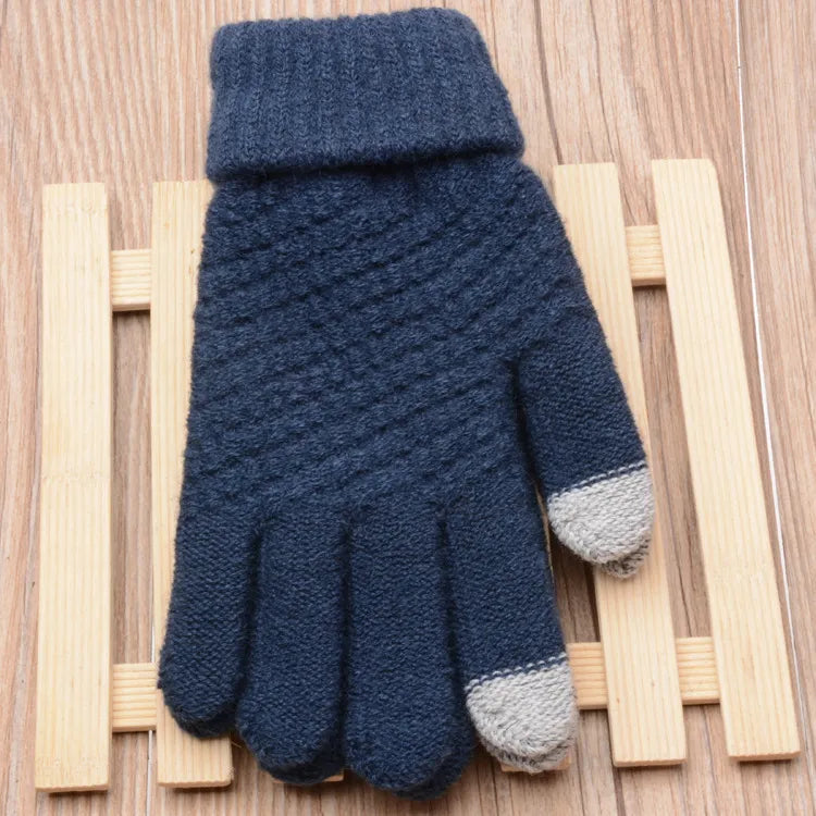 Knitted Touchscreen Gloves for Women - Amara-Black-State of Style