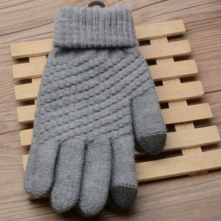 Knitted Touchscreen Gloves for Women - Amara-Black-State of Style