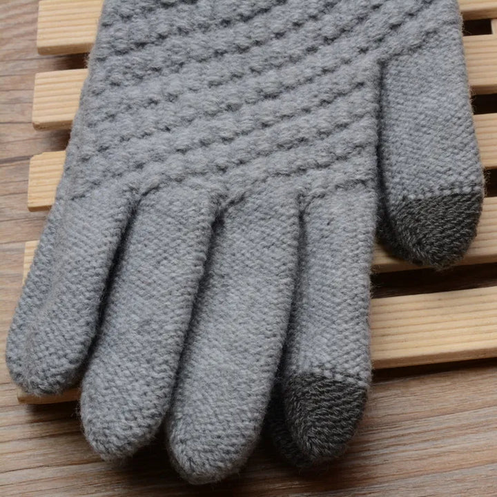 Knitted Touchscreen Gloves for Women - Amara-Black-State of Style