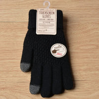 Knitted Touchscreen Gloves for Women - Amara-Black-State of Style