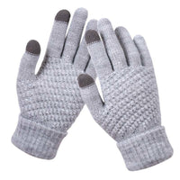 Knitted Touchscreen Gloves for Women - Amara-Grey-State of Style