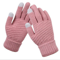 Knitted Touchscreen Gloves for Women - Amara-Pink-State of Style