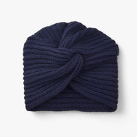 Knitted Turban for Women - Luxe Comfort in Cashmere - Luna-Blue-State of Style