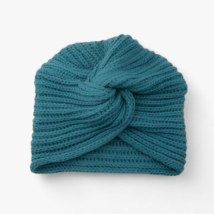 Knitted Turban for Women - Luxe Comfort in Cashmere - Luna-Navy Blue-State of Style