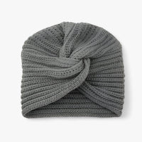 Knitted Turban for Women - Luxurious Comfort in Cashmere - Luna-Dark Grey-State of Style