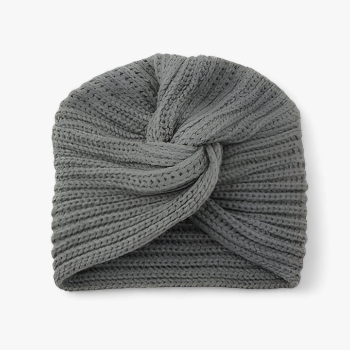 Knitted Turban for Women - Luxurious Comfort in Cashmere - Luna-Dark Grey-State of Style