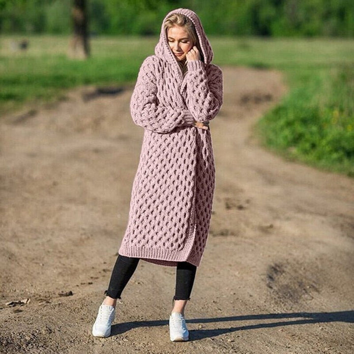 Knitted Warm and Soft Cardigan - Emma-Pink-S-State of Style