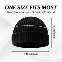 Knitted Winter Beanie - Robin-Black-State of Style