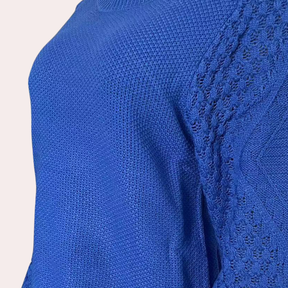 Knitted Women's Sweater - Elina-Beige-S-State of Style