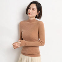 Knitted Women's Sweater with Half Polo - Sophie-Black-S-State of Style