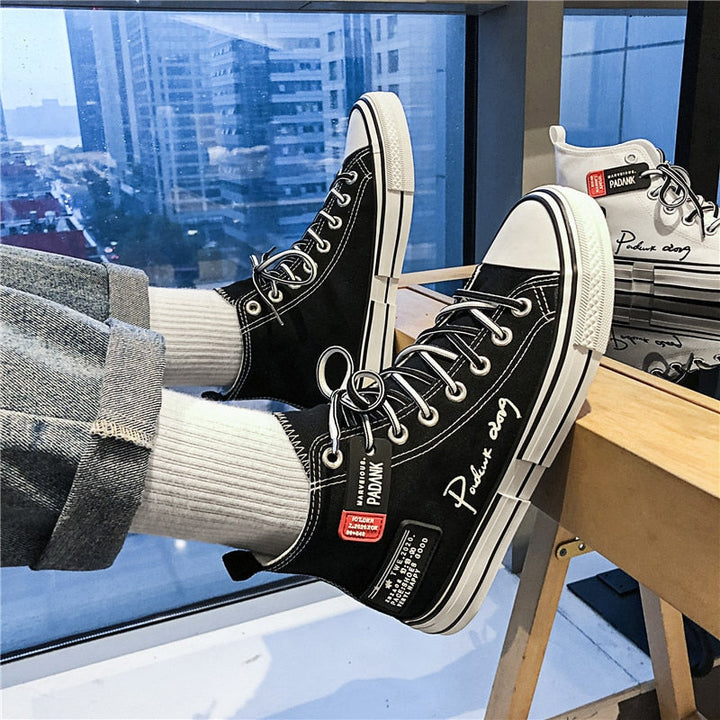 KoSneaks | Modern High-Top Shoe | Trendy & Comfortable Footwear-Black-4.5-State of Style