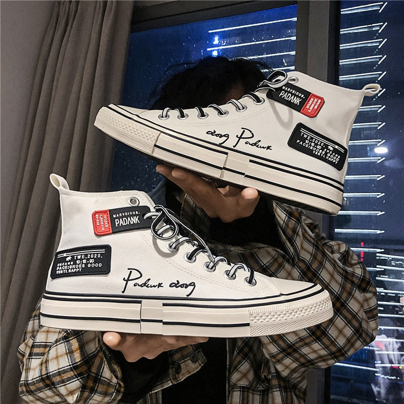 KoSneaks | Modern High-Top Shoe | Trendy & Comfortable Footwear-White-4.5-State of Style