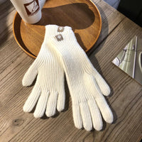 Kris Knitted Gloves | Warm, Stylish & Touchscreen-Friendly-White-State of Style
