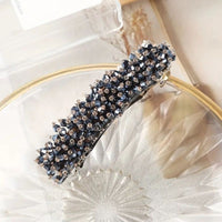Kristina Traditional Hair Accessory – Elegant Rhinestone & Pearl Design-Black-State of Style