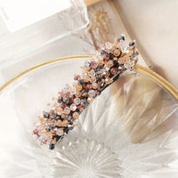 Kristina Traditional Hair Accessory – Elegant Rhinestone & Pearl Design-Brown-State of Style