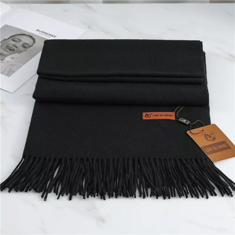 Krystal Cashmere Scarf | Warm and Stylish-Black-State of Style