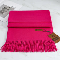 Krystal Cashmere Scarf | Warm and Stylish-Bright Pink-State of Style
