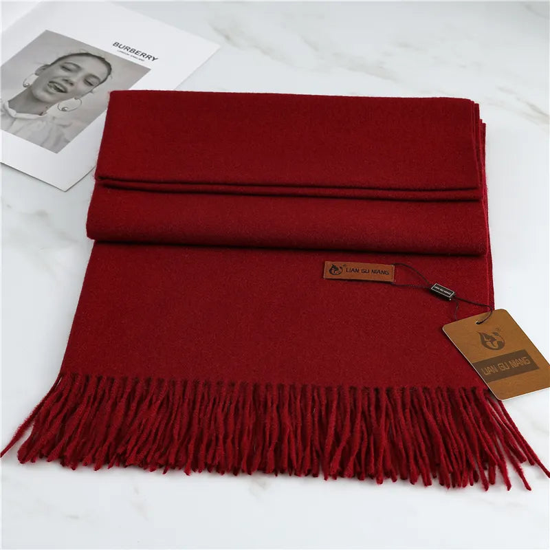 Krystal Cashmere Scarf | Warm and Stylish-Burgundy-State of Style