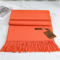 Krystal Cashmere Scarf | Warm and Stylish-Orange-State of Style