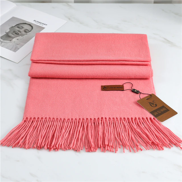 Krystal Cashmere Scarf | Warm and Stylish-Pink-State of Style