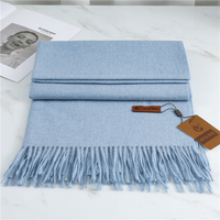 Krystal Cashmere Scarf | Warm and Stylish-Sky Blue-State of Style