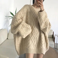 Kurve Oversized Knit Delight – Cosy & Stylish for Autumn & Winter-Beige-L-State of Style