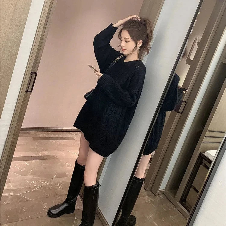 Kurve Oversized Knit Delight – Cosy & Stylish for Autumn & Winter-Black-L-State of Style