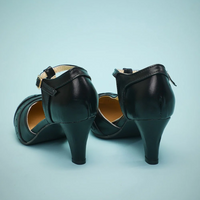 Kyla Leren Schuhe mit Spitzhacken-Schwarz-4-State of Style