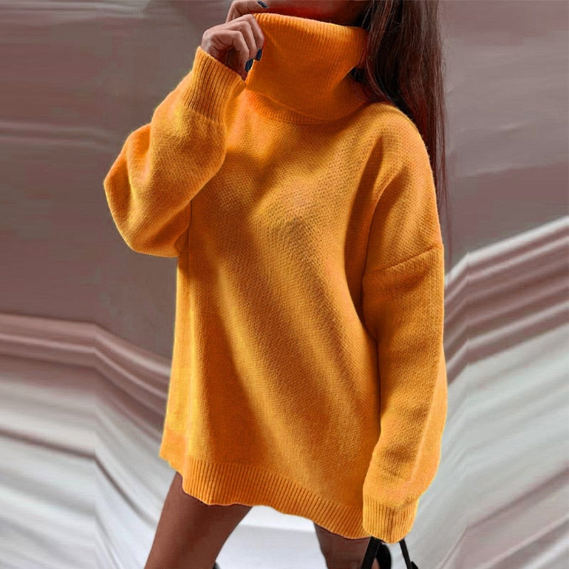 KyrasShirt | Sweater with Collar for Women | Elegant & Cosy Knitwear-Orange-S-State of Style
