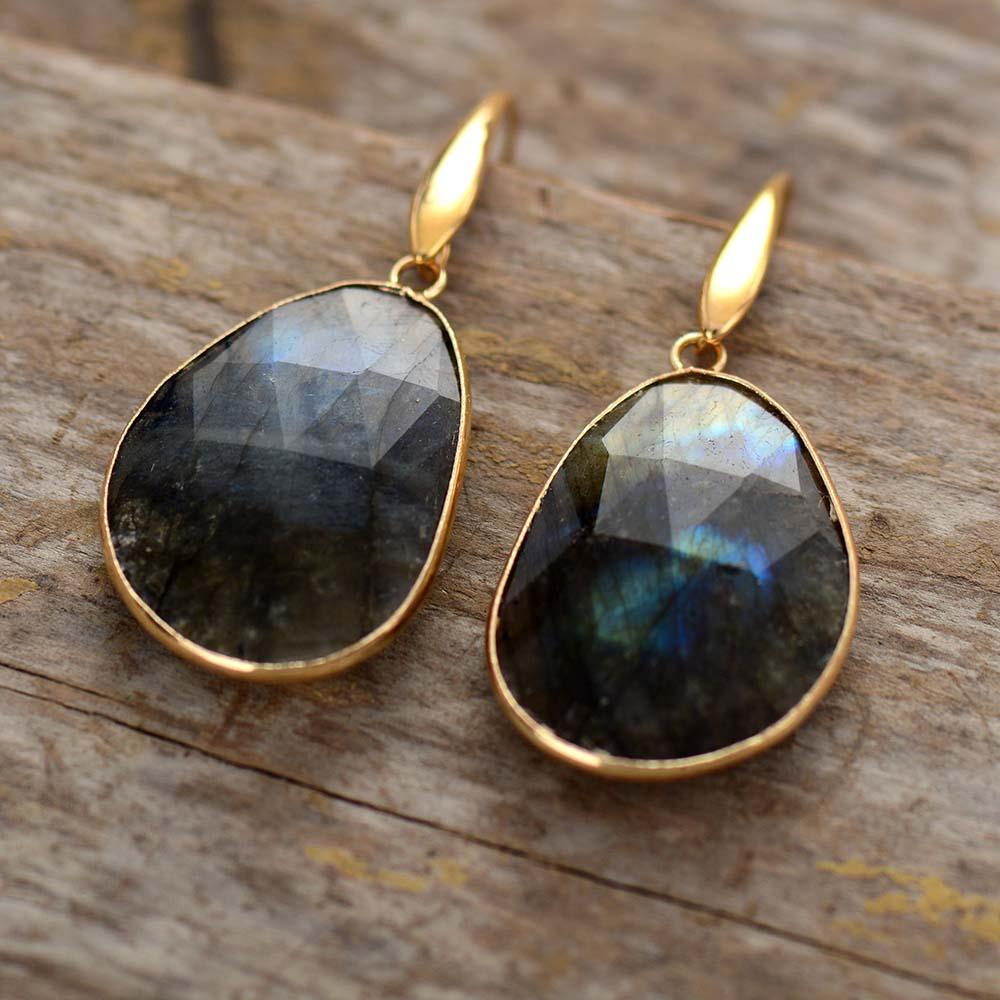 Labradorite Dreamy Earrings - Lunaris-State of Style