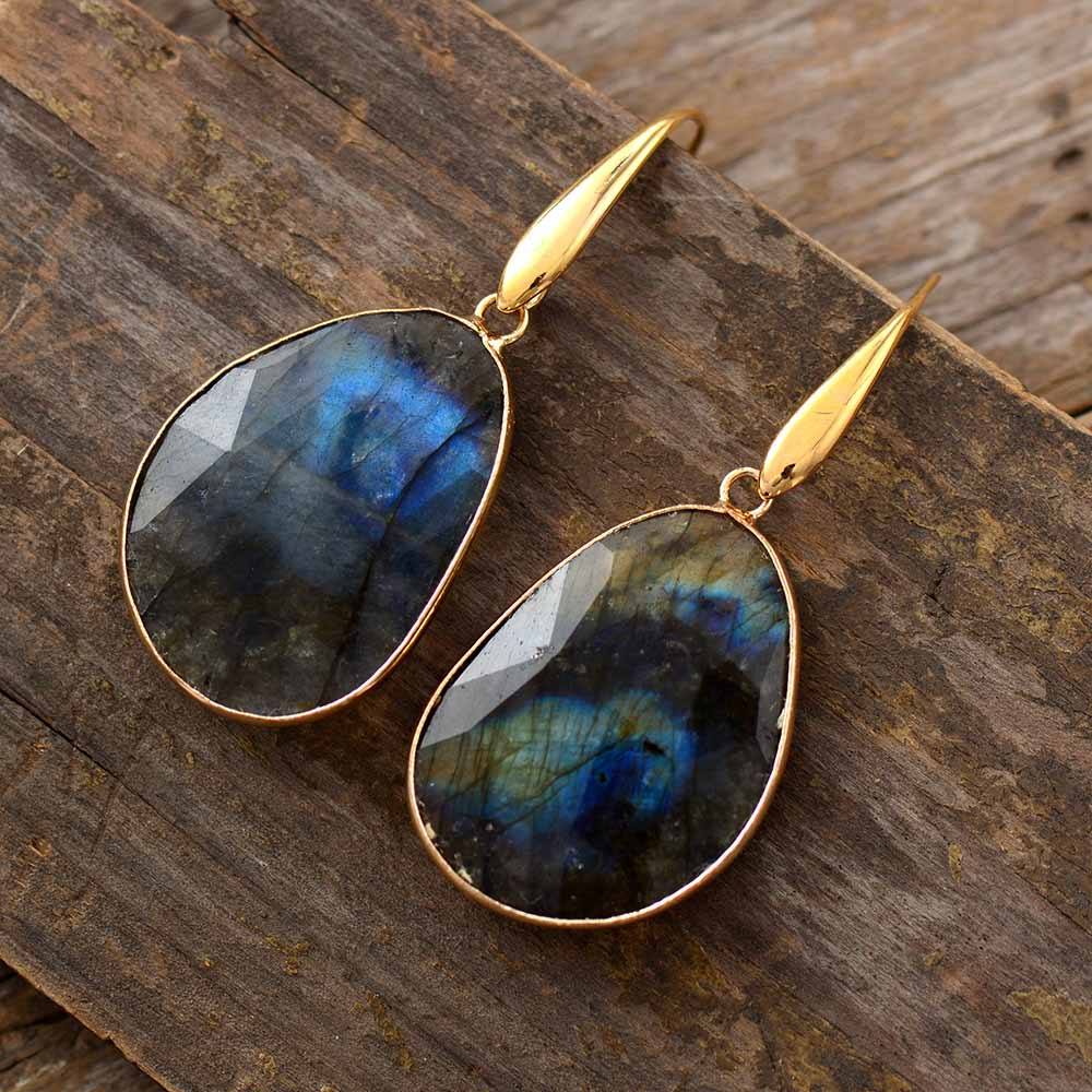 Labradorite Dreamy Earrings - Lunaris-State of Style