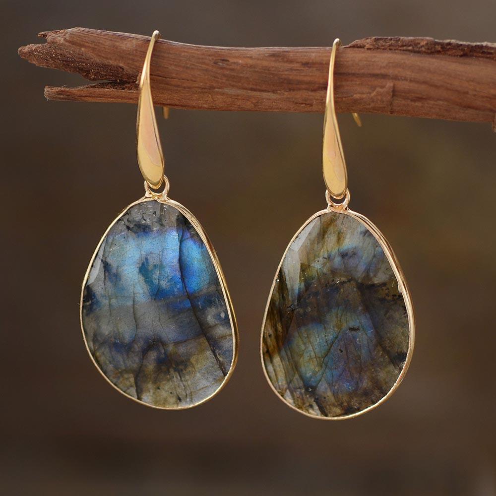 Labradorite Dreamy Earrings - Lunaris-State of Style