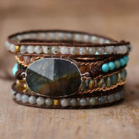 Labradorite Gloss Five-Strand Wrap Bracelet – Lira-State of Style