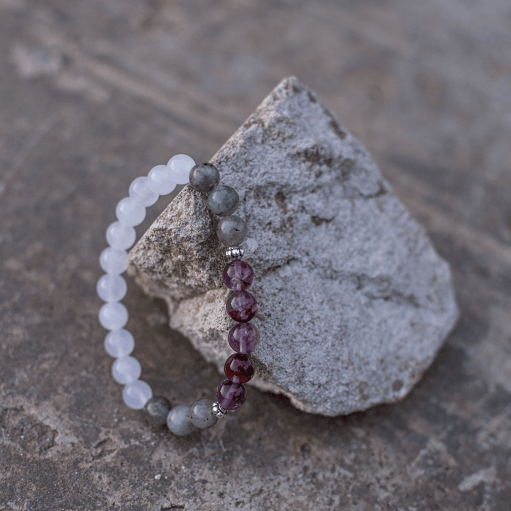 Labradorite, Jade, and Amethyst Mala - Seraphine-Necklace + Bracelet-State of Style