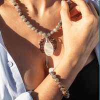 Labradorite, Jade, and Amethyst Mala - Seraphine-Necklace + Bracelet-State of Style