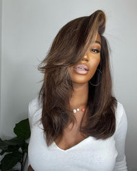 Lace Front Wig with Highlights – Selena-State of Style